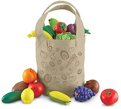 Learning Resources Fresh Picked Fruit And Veggie Tote