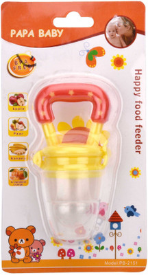 GoodStart Yellow Nibbler Food Feeder(Yellow and red)