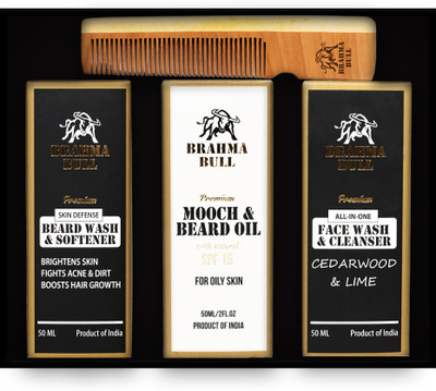 Brahma Bull The Beard Box (Oily Skin)(Set of 4)