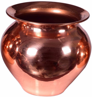 Rustik Crafts V-RC-053-M Copper Kalash(Height: 4.2 inch, Brown)