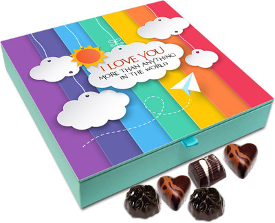 Chocholik Gift Box - I Love You More Than Anything In This World Chocolate Box - 9pc Truffles(108 g)
Chocholik Gift Box - I Love You More Than Anything In This World Chocolate Box - 9pc Truffles(108 g)