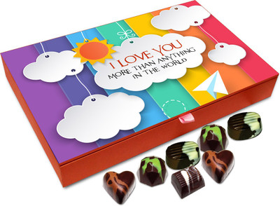 Chocholik Gift Box - I Love You More Than Anything In This World Chocolate Box - 12pc Truffles(144 g)
Chocholik Gift Box - I Love You More Than Anything In This World Chocolate Box - 12pc Truffles(144 g)