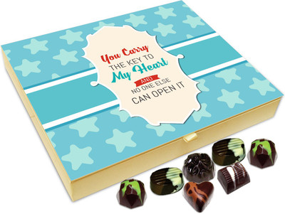 Chocholik Gift Box - You Carry The Key To My Heart Chocolate Box - 20pc Truffles(240 g)
Chocholik Gift Box - You Carry The Key To My Heart Chocolate Box - 20pc Truffles(240 g)