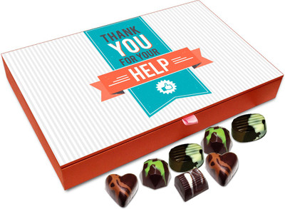 Chocholik Gift Box - Thank You For Your Valuable Help Chocolate Box - 12pc Truffles(144 g)
Chocholik Gift Box - Thank You For Your Valuable Help Chocolate Box - 12pc Truffles(144 g)