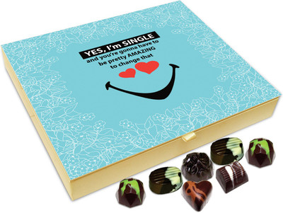Chocholik Gift Box - You Have To Be Amazing To Change My Status From Single Chocolate Box - 20pc Truffles(240 g)
Chocholik Gift Box - You Have To Be Amazing To Change My Status From Single Chocolate Box - 20pc Truffles(240 g)
