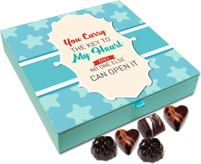 Chocholik Gift Box - You Carry The Key To My Heart Chocolate Box - 9pc Truffles(108 g)
Chocholik Gift Box - You Carry The Key To My Heart Chocolate Box - 9pc Truffles(108 g)