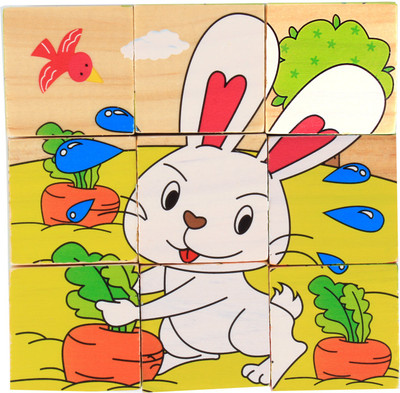 Pigloo 9 Piece Colorful Wooden Block Picture Puzzle for Toddlers and Small Children (Farm Theme)(9 Pieces)
Pigloo 9 Piece Colorful Wooden Block Picture Puzzle for Toddlers and Small Children (Farm Theme)(9 Pieces)