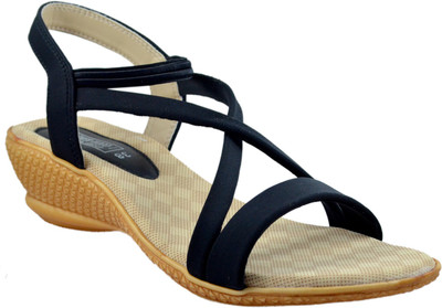 Leatherwood1 Women Black Wedges