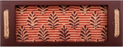 Kalamkari Bowl Spoon Tray Serving Set(Pack of 1)