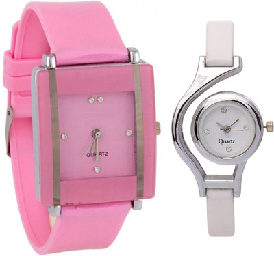 KNACK Pink square shape simple and professional glory and glory round different shape white women Watch - For Girls
KNACK Pink square shape simple and professional glory and glory round different shape white women Watch - For Girls
