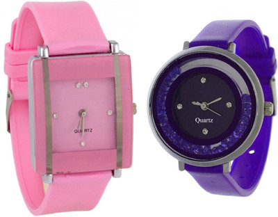 KNACK Pink square shape simple and professional glory and movable crystals in dial fancy and attractive purple women Watch - For Girls
KNACK Pink square shape simple and professional glory and movable crystals in dial fancy and attractive purple women Watch - For Girls