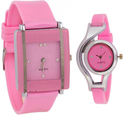 KNACK Pink square shape simple and professional glory and glory round different shape pink women Watch - For Girls
KNACK Pink square shape simple and professional glory and glory round different shape pink women Watch - For Girls