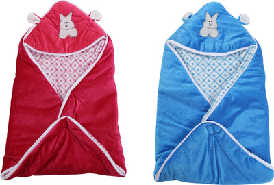 First Trend Checkered Baby Sleep Sack(Polyester, Rani, Blue, Blue;rani