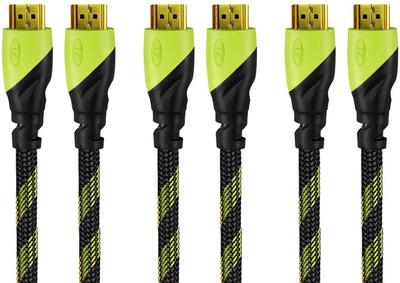 TIZUM (3-PACK) “Aura” HDMI 1.4 -Gold Plated-High Speed Data 10.2Gbps, 3D, 4K, HD 1080P (5 Ft/ 1.5 M X 3) HDMI Cable(Compatible with Mobile, Laptop, Tablet, Mp3, Gaming Device, Green)
TIZUM (3-PACK) “Aura” HDMI 1.4 -Gold Plated-High Speed Data 10.2Gbps, 3D, 4K, HD 1080P (5 Ft/ 1.5 M X 3) HDMI Cable(Compatible with Mobile, Laptop, Tablet, Mp3, Gaming Device, Green)