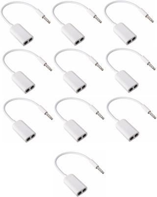 YTM Audio Splitter Headphone Splitter(White)