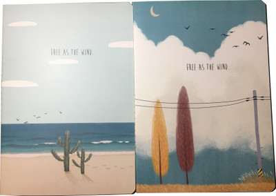 Goonj Creations A4 Notebook(Free as a Wind Notebook Series 1 ( Set of 2 ), Multicolor, Pack of 2)
Goonj Creations A4 Notebook(Free as a Wind Notebook Series 1 ( Set of 2 ), Multicolor, Pack of 2)