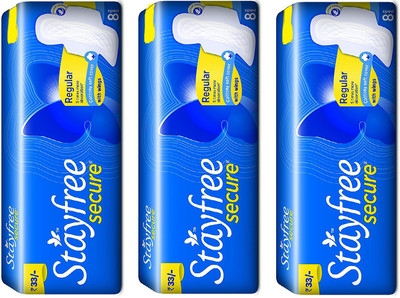 stayfree secure Sanitary Pad(Pack of 3)