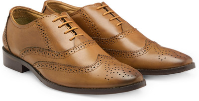 RAMZEE Genuine Leather Oxford For Men(Brown
