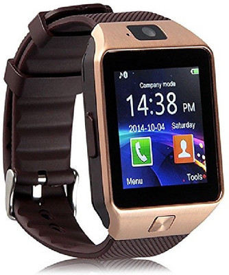 ESTAR Bluetooth Smartwatch Compatible With Vivo Y31 Gold Smartwatch(Brown Strap Free Size)