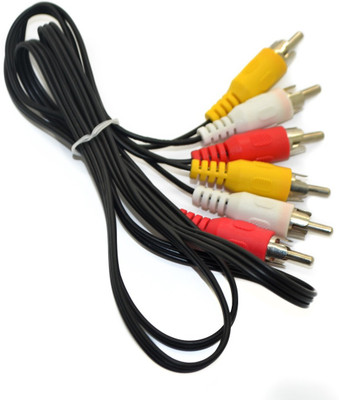 AFED 3 RCA to 3 RCA 1.5 Meter Cable 948784 RCA Audio Video Cable(tv audio video cable, Black)
AFED 3 RCA to 3 RCA 1.5 Meter Cable 948784 RCA Audio Video Cable(tv audio video cable, Black)