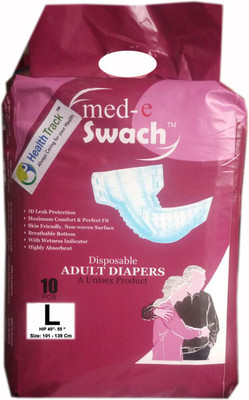 Health Track MedSwach Adult Diapers - L(10 Pieces)