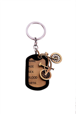 Alexus Stylish Bicycle Key Chain(Brown)