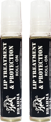 Brahma Bull Lip Protection & Treatment Roll On (Pack of 2) Olive(Pack of: 2, 18 g)