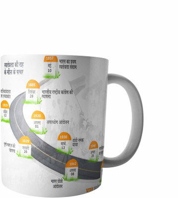 RD Creations Specially Designed Coffee mug on the occasion on National festival Independence Day 15081947ID230 Ceramic Mug(300 ml), Multicolor
RD Creations Specially Designed Coffee mug on the occasion on National festival Independence Day 15081947ID230 Ceramic Mug(300 ml), Multicolor
