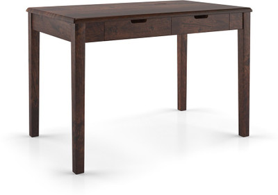 Urban Ladder Angelou Solid Wood Study Table(Free Standing, Finish Color - Walnut)