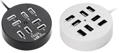ReTrack Combo Set oF 2PC Circular 8 Port USB 2.0 Portable Round USB Hub(Black, White)
ReTrack Combo Set oF 2PC Circular 8 Port USB 2.0 Portable Round USB Hub(Black, White)
