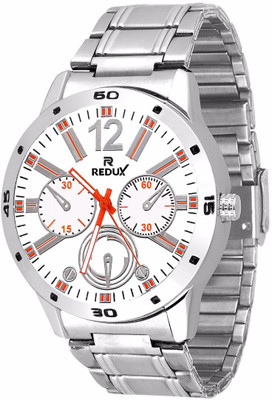 Redux Force Analog White-Orange Dial Boys Watch - For Boys