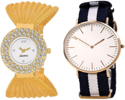Infinity Enterprise golden and black amazing desinger fancy Watch - For Couple
Infinity Enterprise golden and black amazing desinger fancy Watch - For Couple