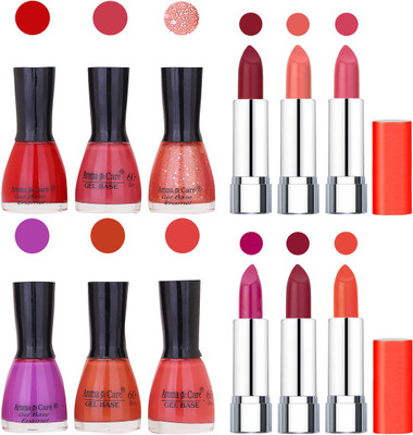 Aroma Care Wholesale Rate Combo of Nail Polish and Rythm Lipstick 187(Set of 12)
Aroma Care Wholesale Rate Combo of Nail Polish and Rythm Lipstick 187(Set of 12)