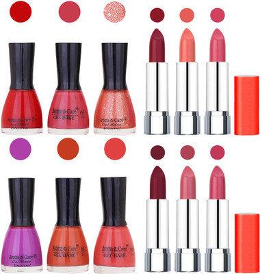 Aroma Care Wholesale Rate Combo of Nail Polish and Rythm Lipstick 185(Set of 12)
Aroma Care Wholesale Rate Combo of Nail Polish and Rythm Lipstick 185(Set of 12)
