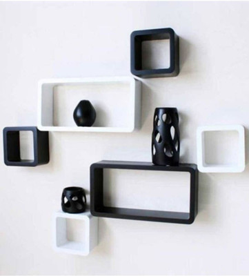 Wooden Art & Toys MDF Wall Shelf(Number of Shelves - 6)