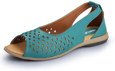 Footsoul Women Green Flats