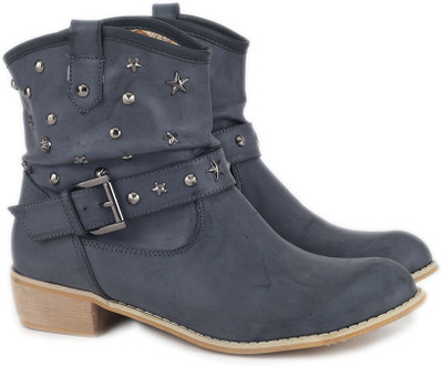 Carlton London Boots For Women(Black