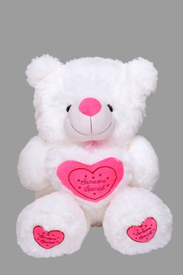 ToynJoy 2 Feet Beautiful White Teddy Bear Holding 'SOMEONE SPECIAL' Heart Pink - 60 cm(White, Pink), Pink;white
ToynJoy 2 Feet Beautiful White Teddy Bear Holding 'SOMEONE SPECIAL' Heart Pink - 60 cm(White, Pink), Pink;white