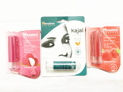 Himalaya Litchi Shine Lip Care, Kajal Eye Definer, Strawberry Shine Lip Care(Set of 3)
Himalaya Litchi Shine Lip Care, Kajal Eye Definer, Strawberry Shine Lip Care(Set of 3)