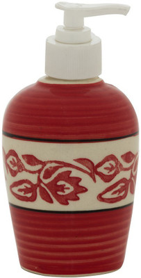 Sforzi Ceramic soap dispenser red with flower design 300 ml Gel, Lotion, Conditioner, Soap, Shampoo Dispenser(Red)
Sforzi Ceramic soap dispenser red with flower design 300 ml Gel, Lotion, Conditioner, Soap, Shampoo Dispenser(Red)