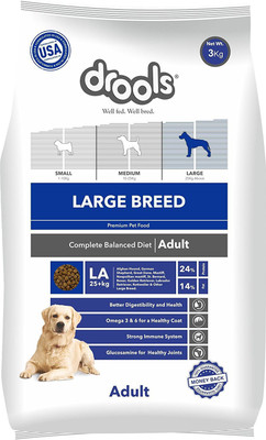 Drools Drools Adult Large Breed Food For Adult Dogs By Pawsitively Pet Care -12 Kg Chicken 12 kg Dry Dog Food
Drools Drools Adult Large Breed Food For Adult Dogs By Pawsitively Pet Care -12 Kg Chicken 12 kg Dry Dog Food