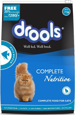 Drools Ocean Fish Cat Food For Adults Cats By Pawsitively Pet Care - Limited Offer*7 +20%Kg Fish 7 kg Dry Dog Food
Drools Ocean Fish Cat Food For Adults Cats By Pawsitively Pet Care - Limited Offer*7 +20%Kg Fish 7 kg Dry Dog Food