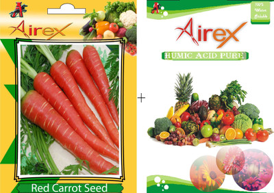 Airex Red Carrot Vegetables Seeds + Humic Acid Fertilizer (For Growth of All Plant and Better Responce) 15 gm Humic Acid + 20 Seeds Per Packet Seed(20 per packet)
Airex Red Carrot Vegetables Seeds + Humic Acid Fertilizer (For Growth of All Plant and Better Responce) 15 gm Humic Acid + 20 Seeds Per Packet Seed(20 per packet)