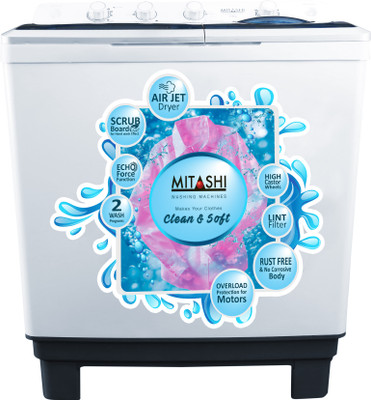 Mitashi 9.8 kg Semi Automatic Top Load Washing Machine Silver(MiSAWM98v25 AJD)
Mitashi 9.8 kg Semi Automatic Top Load Washing Machine Silver(MiSAWM98v25 AJD)