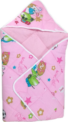 Love Baby Pink Large Bath Robe(1 Dry Robe, For: Baby Boys & Baby Girls, Pink
