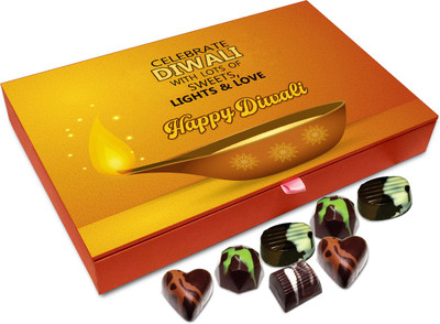 Chocholik Diwali Gift - Celebrate Diwali With Lots Of Sweets Lights And Love Chocolate Box - 12pc Truffles(144 g)
Chocholik Diwali Gift - Celebrate Diwali With Lots Of Sweets Lights And Love Chocolate Box - 12pc Truffles(144 g)