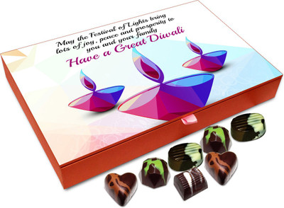 Chocholik Diwali Gift Box - May This Diwali Bring You Lots Of Joy And Peace Chocolate Box - 12pc Truffles(144 g)
Chocholik Diwali Gift Box - May This Diwali Bring You Lots Of Joy And Peace Chocolate Box - 12pc Truffles(144 g)