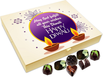 Chocholik Diwali Gift Box - May God Fulfill All Your Wishes On This Diwali Chocolate Box - 20pc Truffles(240 g)
Chocholik Diwali Gift Box - May God Fulfill All Your Wishes On This Diwali Chocolate Box - 20pc Truffles(240 g)