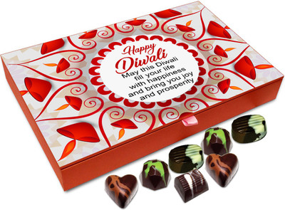 Chocholik Diwali Gift - May This Diwali Bring Prosperity IN Your Life Chocolate Box - 12pc Truffles(144 g)
Chocholik Diwali Gift - May This Diwali Bring Prosperity IN Your Life Chocolate Box - 12pc Truffles(144 g)