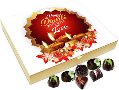 Chocholik Diwali Gift - Happy Diwali With Lots Of Love Chocolate Box - 20pc Truffles(240 g)
Chocholik Diwali Gift - Happy Diwali With Lots Of Love Chocolate Box - 20pc Truffles(240 g)